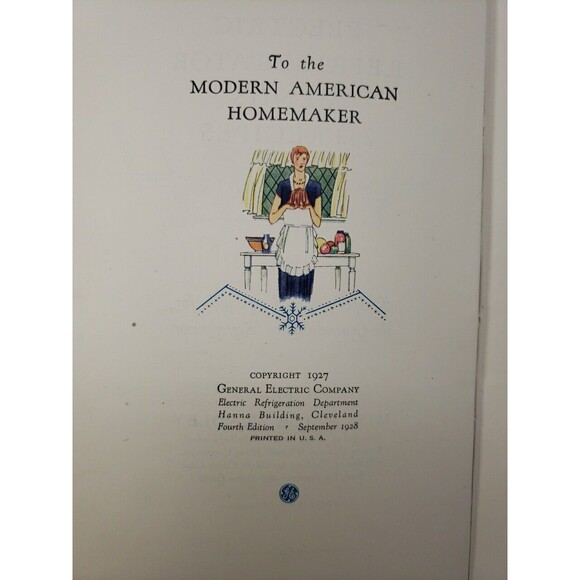 Electric Refrigerator Recipes and Menus Cookbook 1928 General Electric GE - Picture 6 of 16